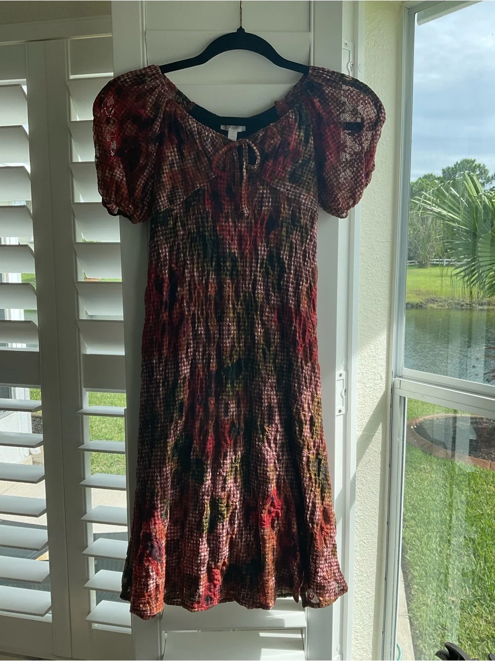 NWT GB Girls Floral Print Maxi Dress, Size 7, Fully Lined